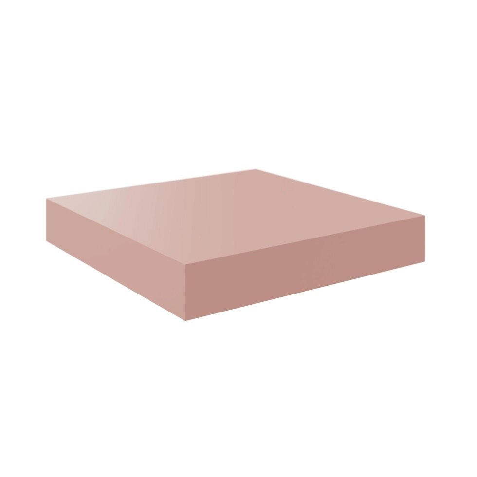 Полка мебельная Spaceo Bistro 23x23.5x3.8 см МДФ цвет розовый от компании ИП Фомичев - фото 1