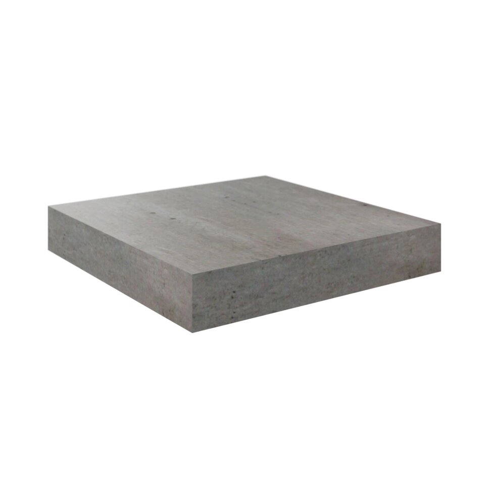 Полка мебельная Spaceo Concrete, 230x235x38 мм, МДФ, цвет бетон от компании ИП Фомичев - фото 1
