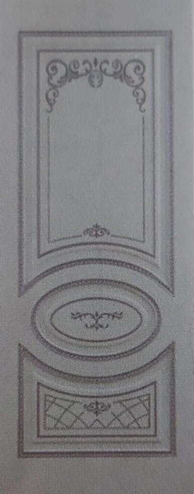 Полотно ЛЕСКОМ дверное Экшпон Новелла ясень серый/серебро глухое 80 от компании ИП Фомичев - фото 1
