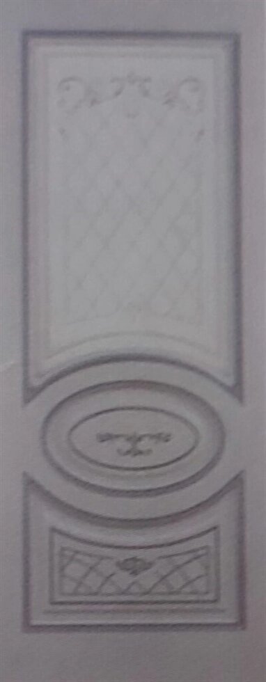 Полотно ЛЕСКОМ дверное Экшпон Новелла ясень серый/серебро стекло с художественной печатью 90 от компании ИП Фомичев - фото 1