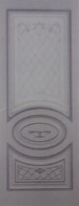 Полотно ЛЕСКОМ дверное Экшпон Новелла ясень серый/серебро стекло с художественной печатью 90