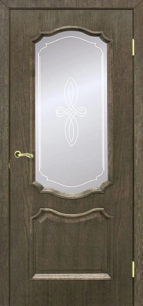 Полотно ОМИС дверное Кармен КР 600*2000*34 дуб натуральный тонированный от компании ИП Фомичев - фото 1