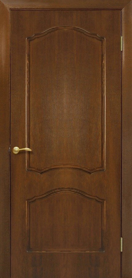 Полотно ОМИС дверное Каролина КР (пленка ПВХ) 600*2000*34 дуб тонированный под орех от компании ИП Фомичев - фото 1