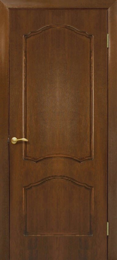 Полотно ОМИС дверное Каролина КР (пленка ПВХ) 900*2000*34 дуб тонированный под орех от компании ИП Фомичев - фото 1