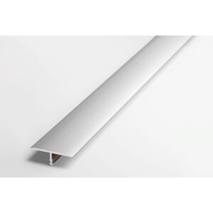 Порог Т-образный Floorexpert 26x1800 мм, цвет серебро