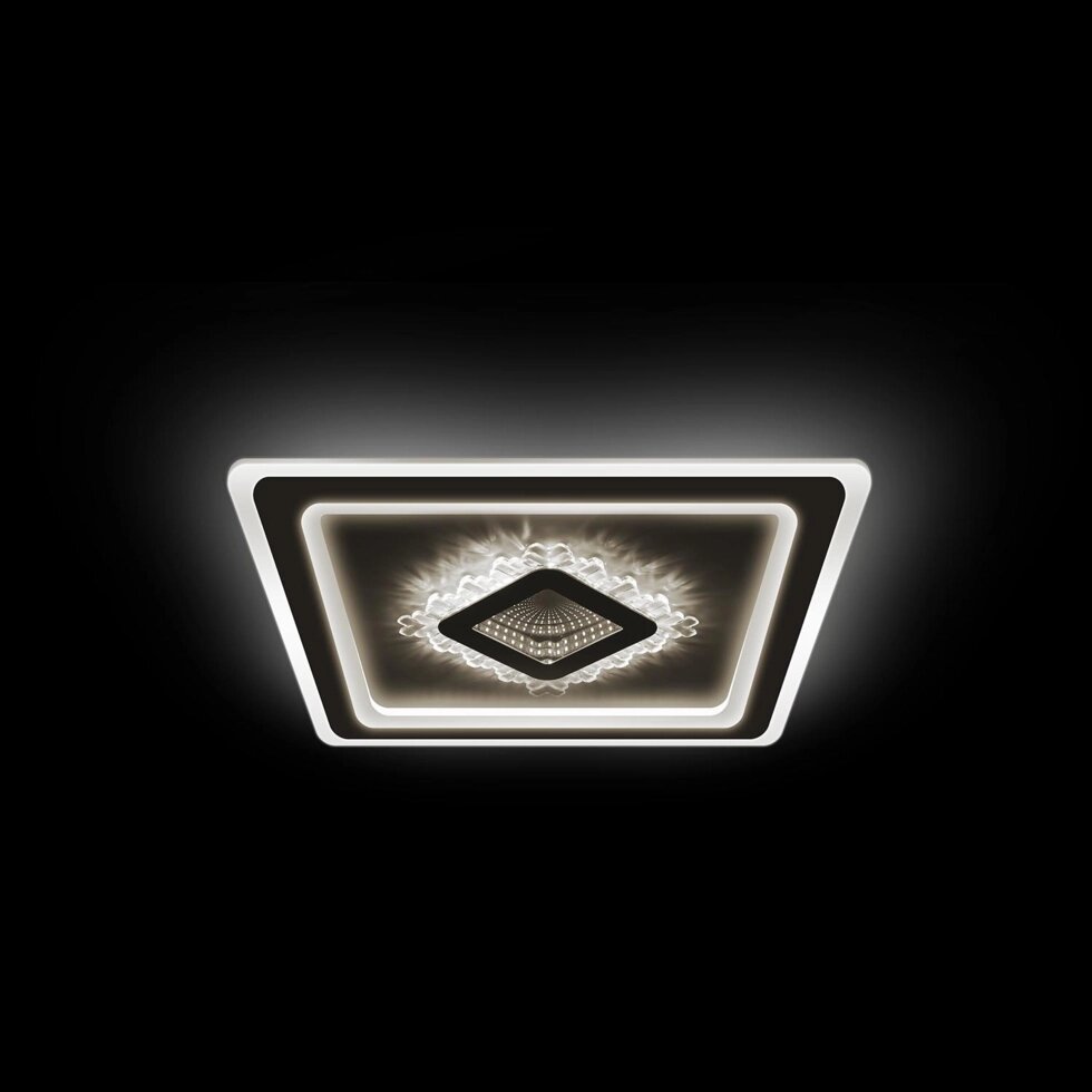 Потолочная люстра Crystal Q с пультом управления, 48 м?, регулируемый белый свет, цвет белый от компании ИП Фомичев - фото 1