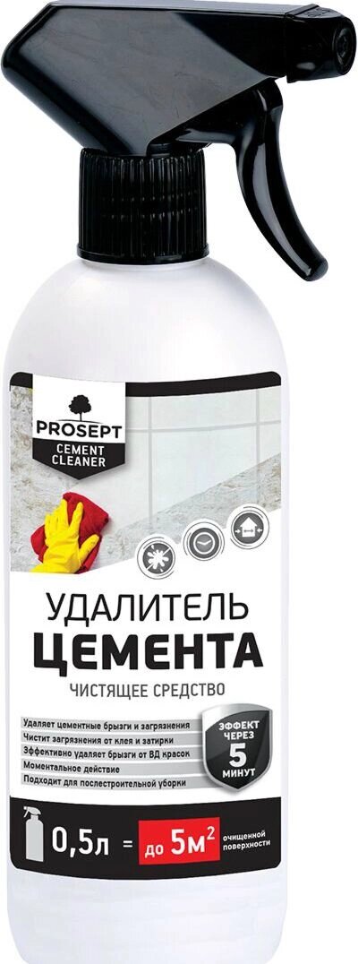 PROSEPT CEMENT CLEANER - Удалитель Цемента, готовый состав, 0,5л. от компании ИП Фомичев - фото 1