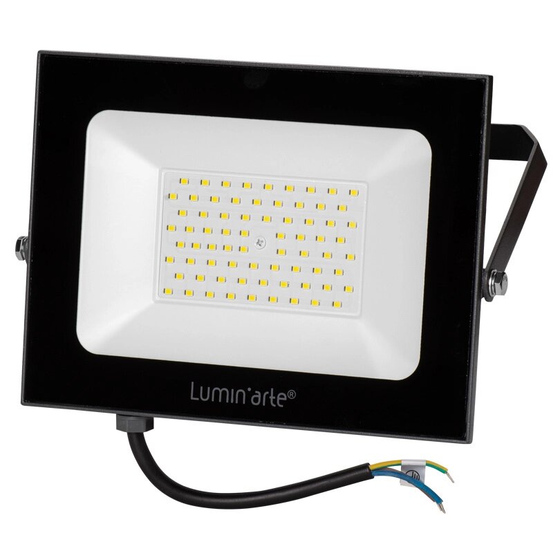 Прожектор светодиодный уличный Luminarte 100 Вт 5700K IP65 холодный белый свет от компании ИП Фомичев - фото 1