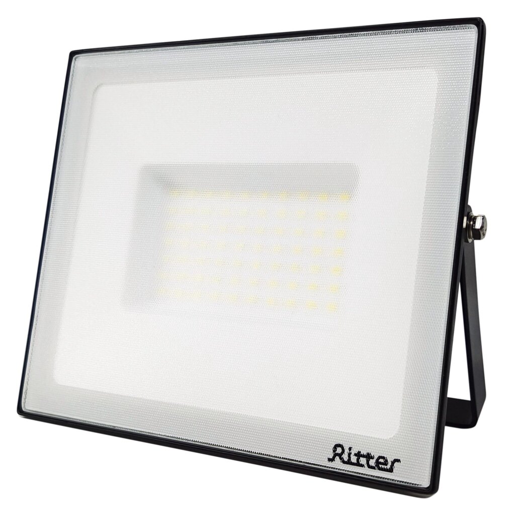 Прожектор светодиодный уличный Ritter Profi 53409 3 70 Вт 7000 Лм 180-240В холодный белый свет 6500К IP65 черный от компании ИП Фомичев - фото 1