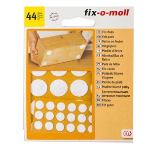 Пункт СТРОЙБАТ fix-o-moll фетр. самокл. круглый белый (40шт) 24577/3566374