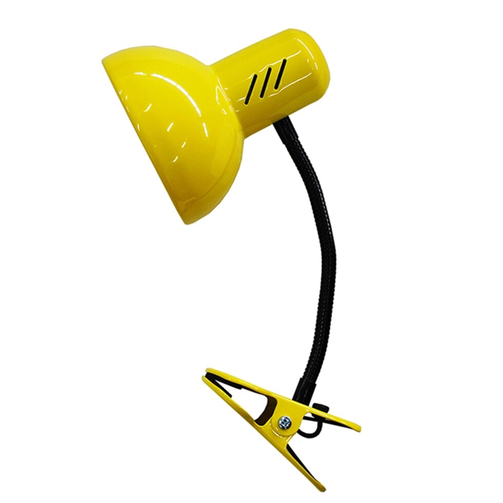 Рабочая лампа настольная Эйр на прищепке, цвет жёлтый от компании ИП Фомичев - фото 1