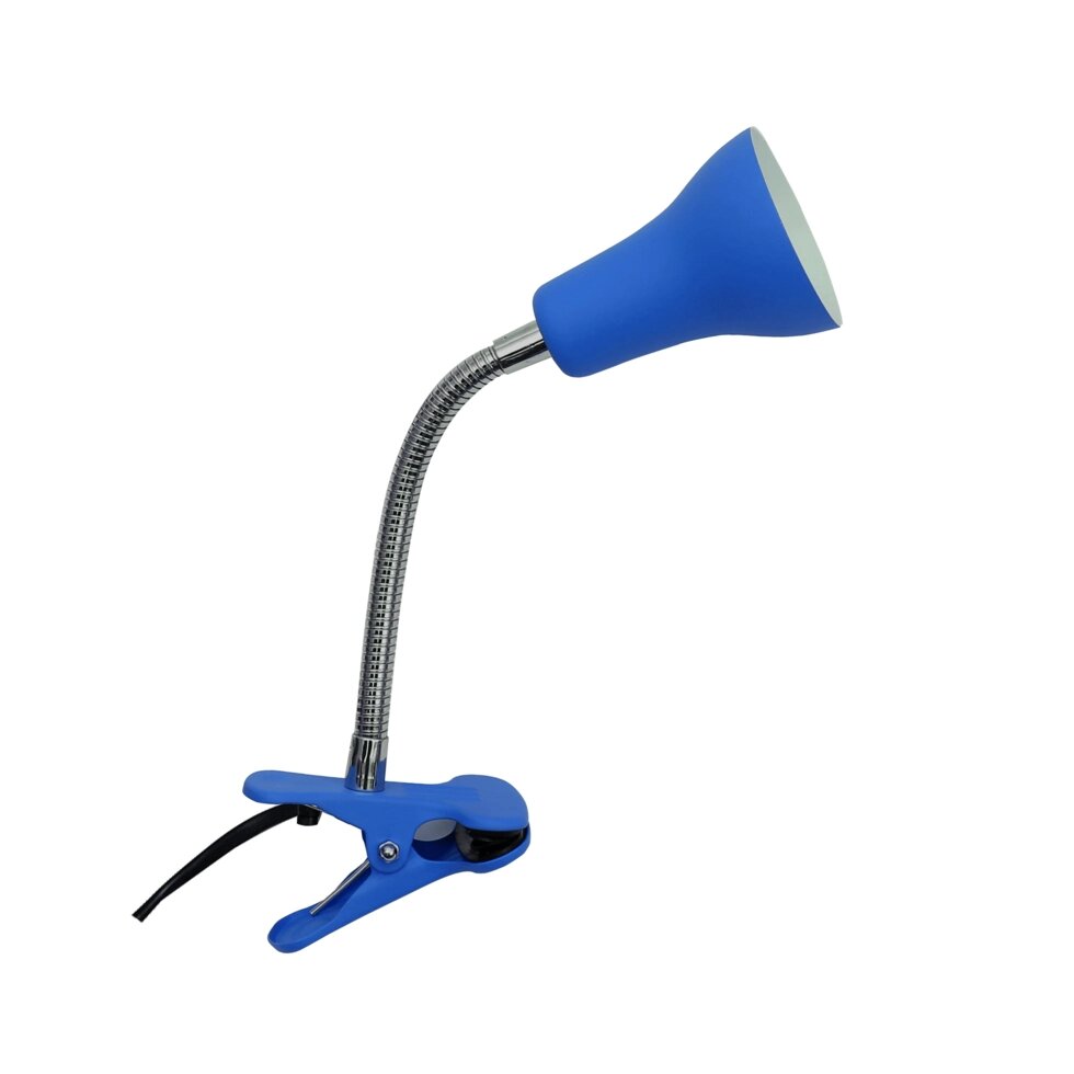 Рабочая лампа настольная Inspire Salta на клипсе, цвет голубой от компании ИП Фомичев - фото 1