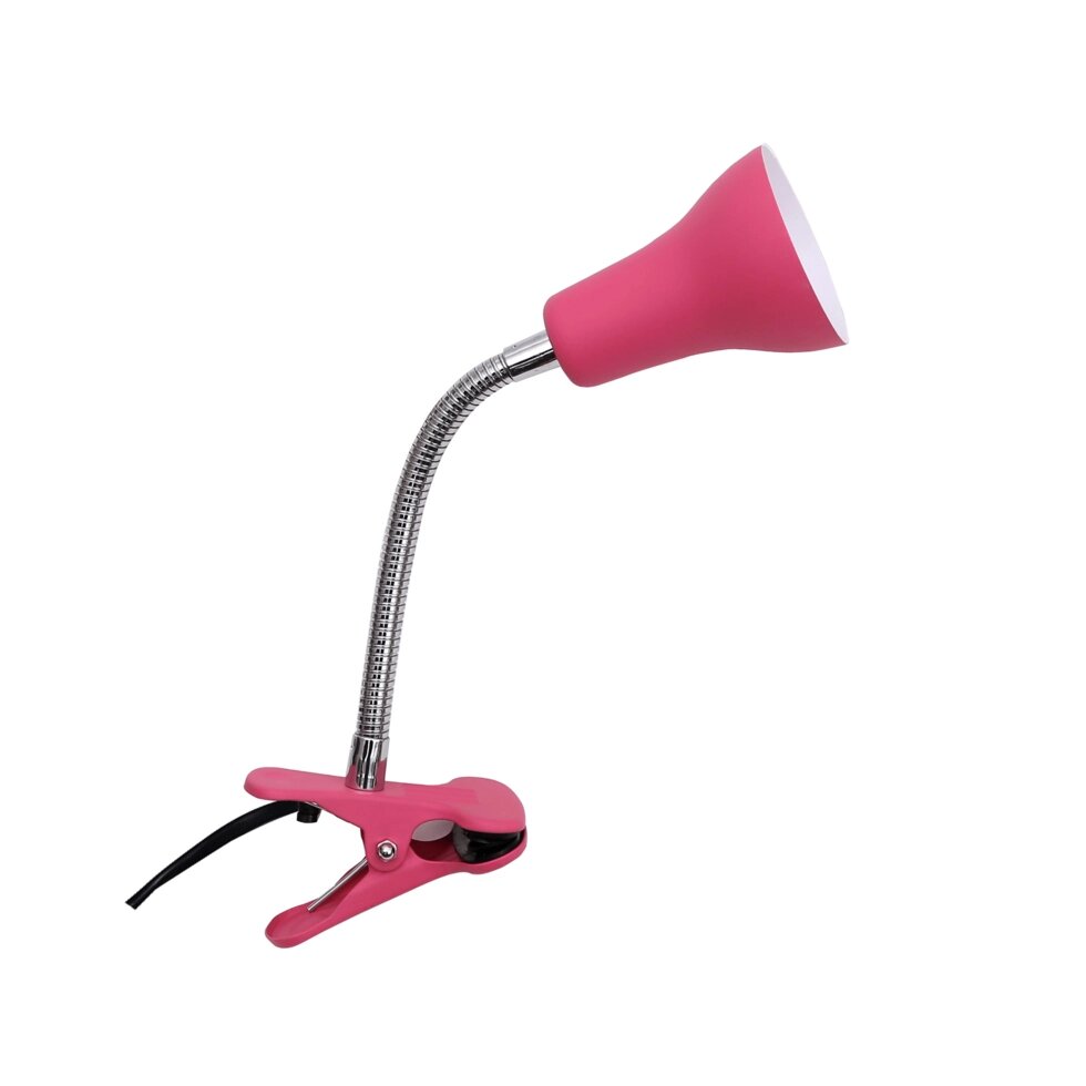 Рабочая лампа настольная Inspire Salta на прищепке, цвет розовый от компании ИП Фомичев - фото 1