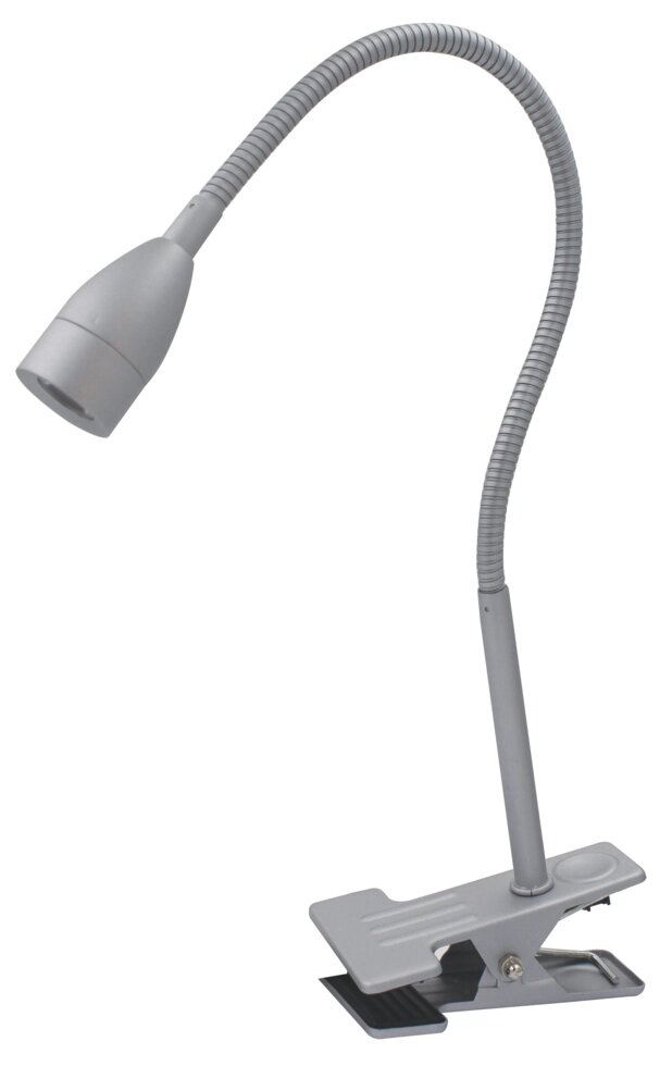 Рабочая лампа настольная светодиодная Inspire «Gao» на клипсе, цвет серебристый от компании ИП Фомичев - фото 1