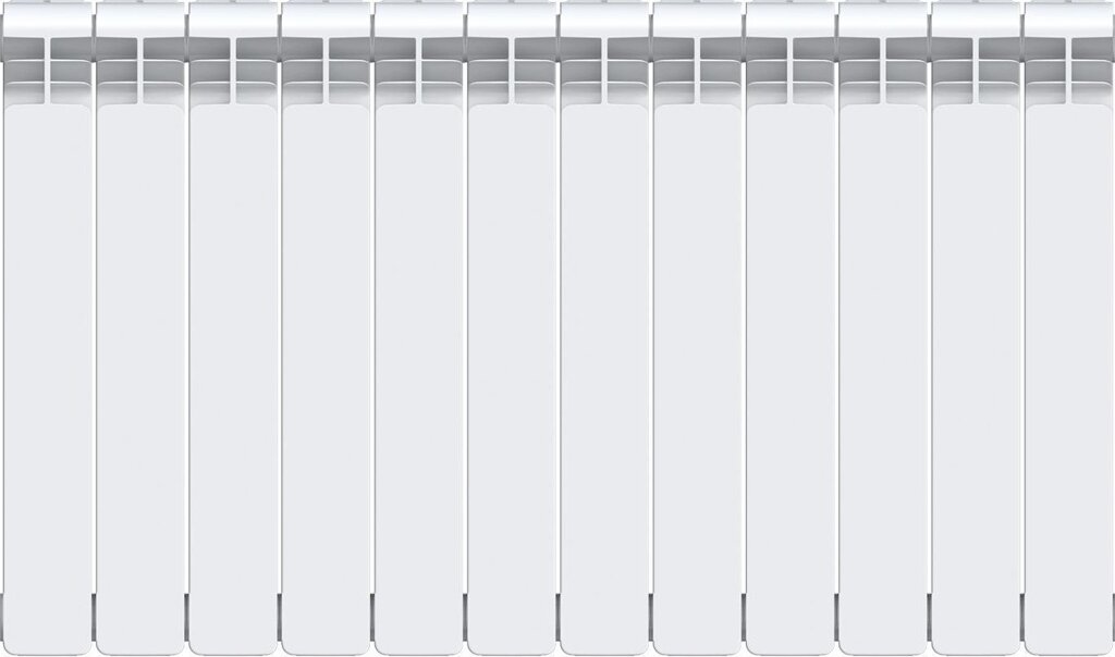 Радиатор Equation 500/100, 12 cекций, боковое подключение, биметалл от компании ИП Фомичев - фото 1