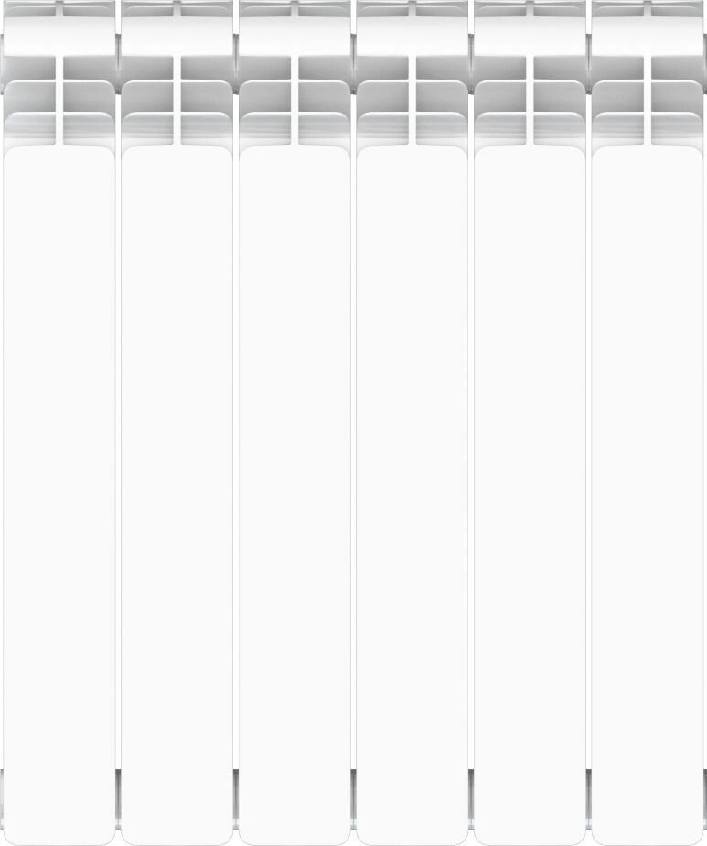 Радиатор Equation 500/90, 6 cекций, боковое подключение, алюминий от компании ИП Фомичев - фото 1