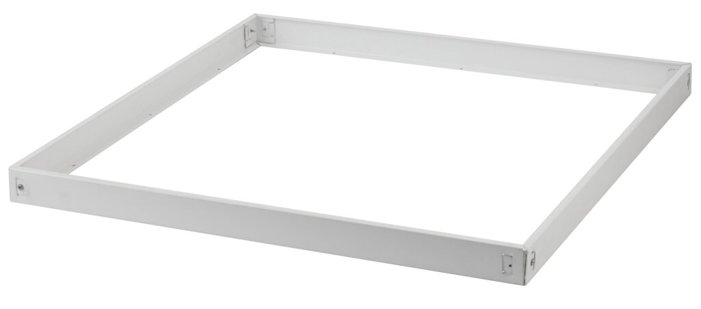 Рамка для накладного монтажа ультратонких светодиодных панелей 595х595 мм, цвет белый от компании ИП Фомичев - фото 1