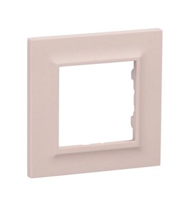 Рамка для розеток и выключателей Legrand Structura 1 пост, цвет розовый