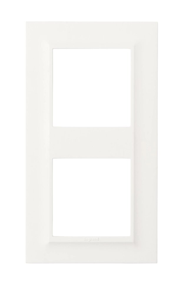 Рамка для розеток и выключателей Legrand Structura 2 поста, цвет белый от компании ИП Фомичев - фото 1