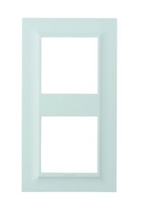 Рамка для розеток и выключателей Legrand Structura 2 поста, цвет голубой