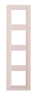 Рамка для розеток и выключателей Legrand Structura 4 поста, цвет розовый