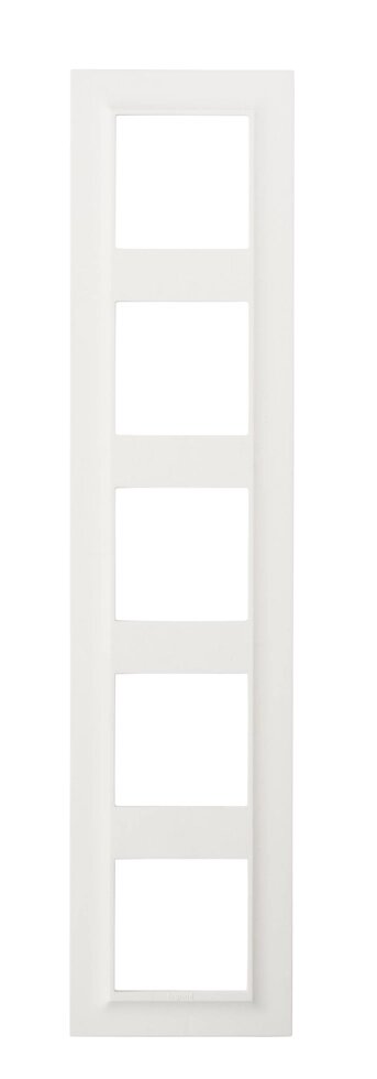 Рамка для розеток и выключателей Legrand Structura 5 постов, цвет белый от компании ИП Фомичев - фото 1