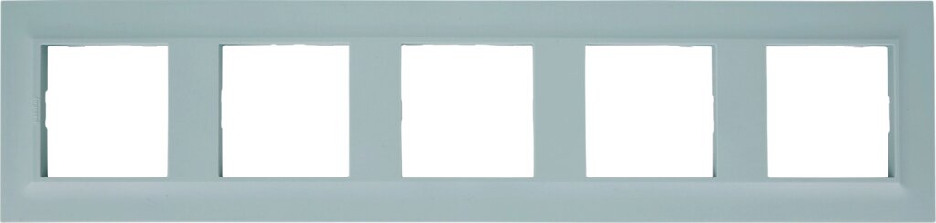 Рамка для розеток и выключателей Legrand Structura 5 постов, цвет голубой от компании ИП Фомичев - фото 1