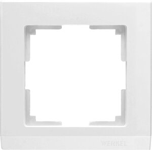 Рамка для розеток и выключателей Werkel Stark 1 пост, цвет белый