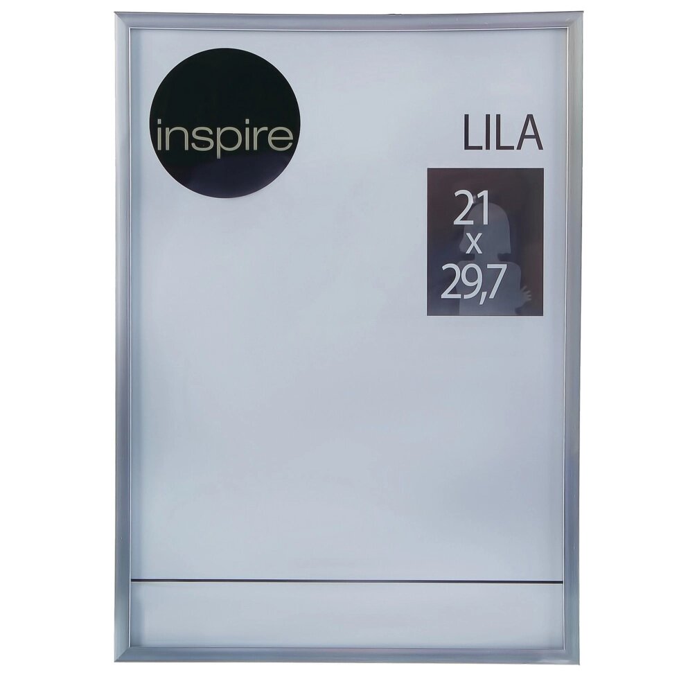 Рамка Inspire Lila 21x29.7 см цвет серебро от компании ИП Фомичев - фото 1