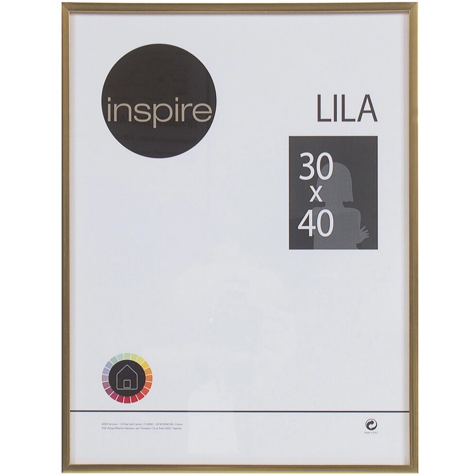 Рамка Inspire «Lila», 30х40 см, цвет золото от компании ИП Фомичев - фото 1