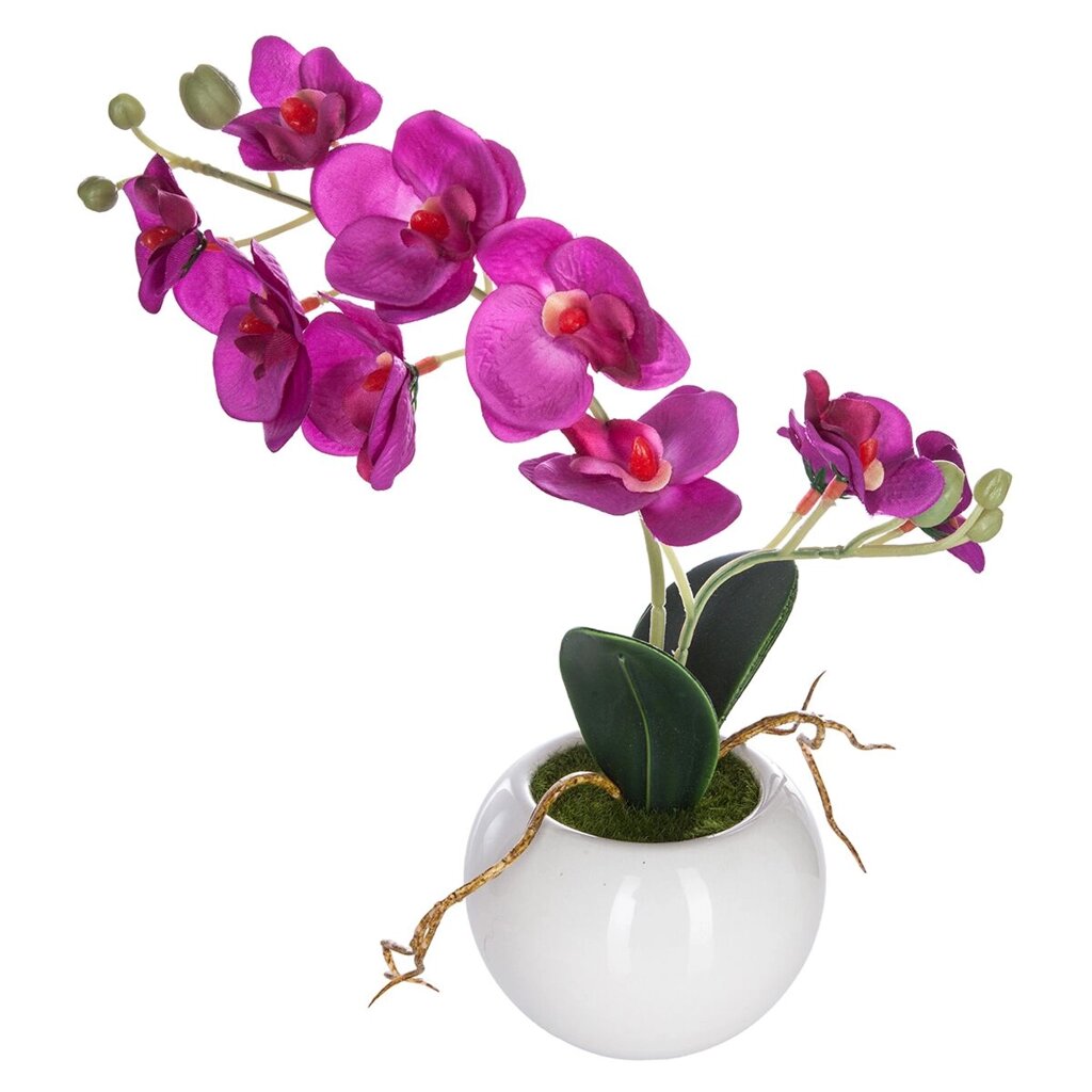 Растение искуственное Atmosphera в горшкеОрхидея 20х26 см 2 цвета в ассорт. 155716 от компании ИП Фомичев - фото 1