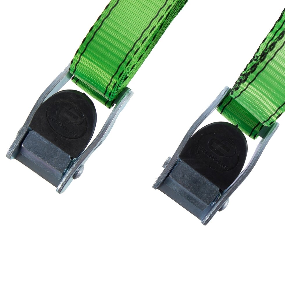 Ремень Standers 25 мм 2.5 м, полиэстер, цвет зелёный, 2 шт. от компании ИП Фомичев - фото 1