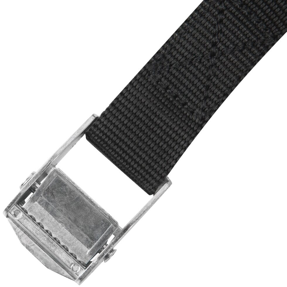 Ремень-стяжка с пряжкой-зажимом Standers 25х5000 мм, полипропилен, цвет чёрный от компании ИП Фомичев - фото 1