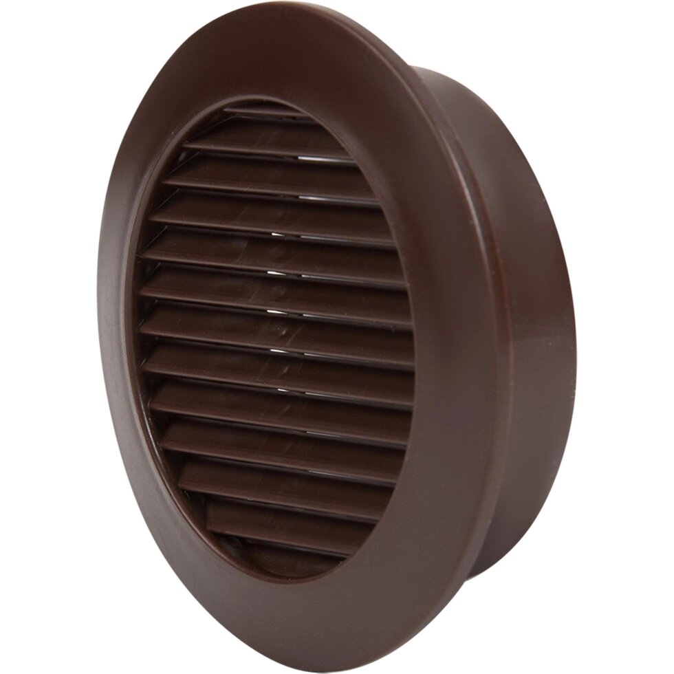 Решётка дверная вентиляционная D58 мм, цвет коричневый от компании ИП Фомичев - фото 1