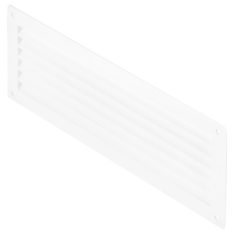 Решетка дверная вентиляционная Вентс МВ 350, 368x130 мм, цвет белый от компании ИП Фомичев - фото 1