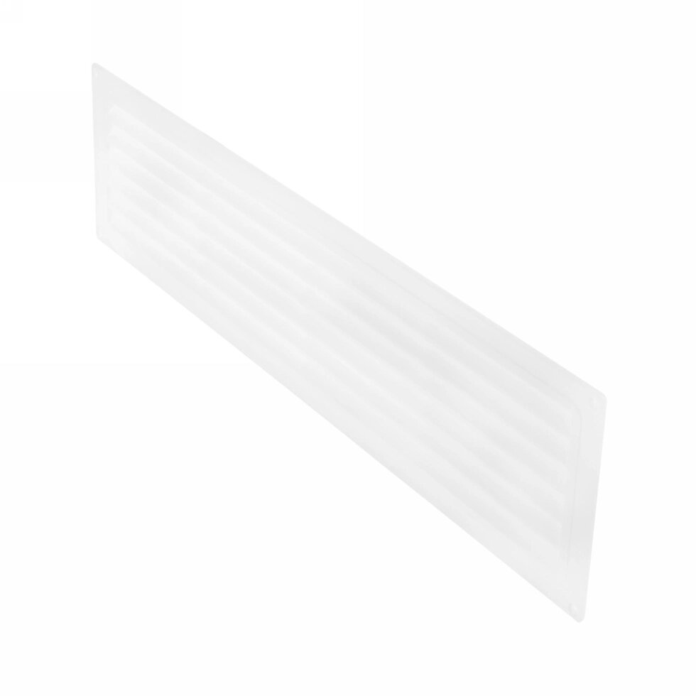 Решетка дверная вентиляционная Вентс МВ 450/2, 124x462 мм, цвет белый от компании ИП Фомичев - фото 1