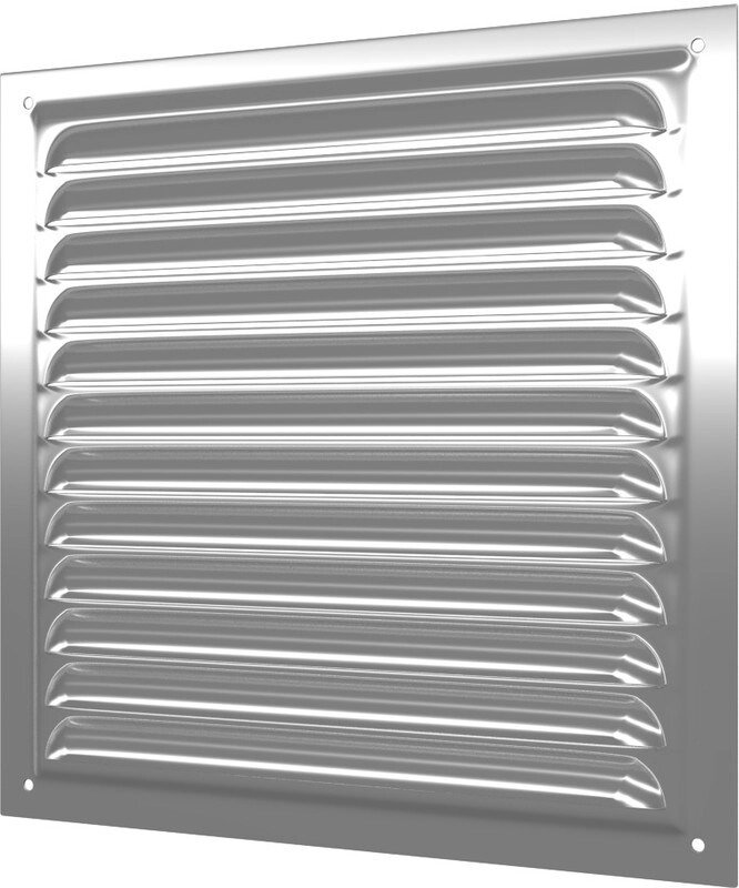 Решетка ЭРА вентиляционная вытяжная стальная с оцинкованным покрытием 300х300 3030МЦ от компании ИП Фомичев - фото 1