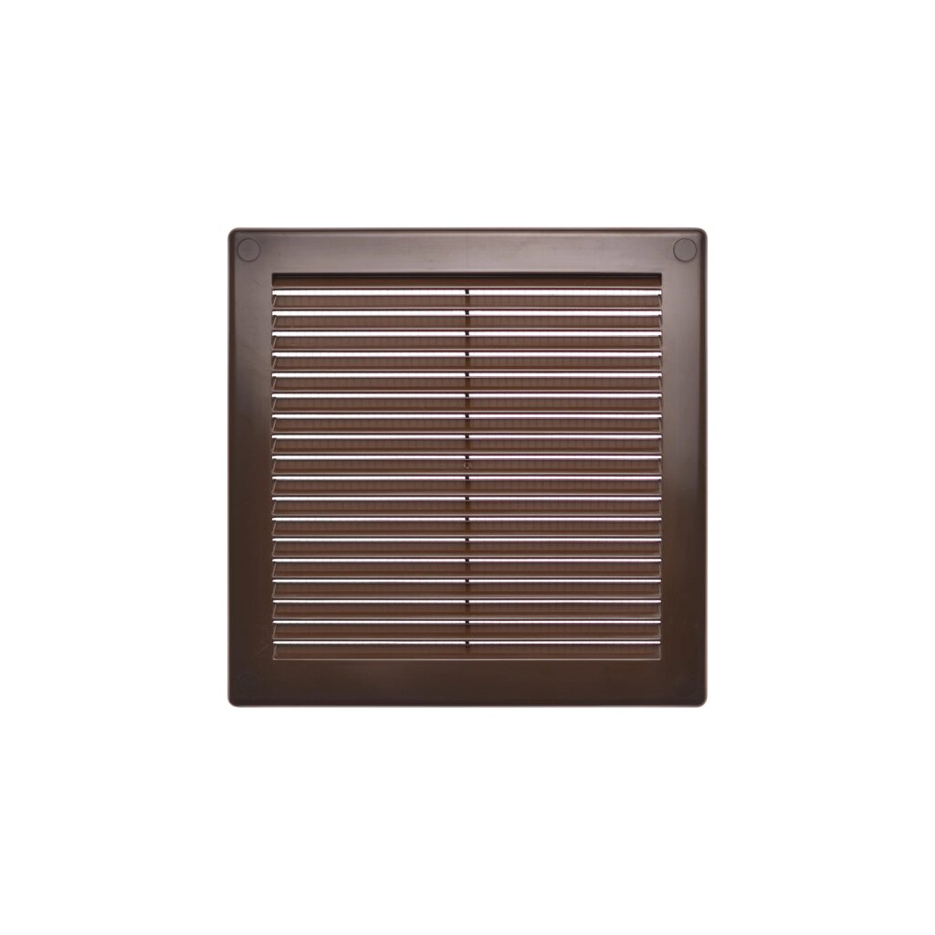 Решетка вентиляционная Equation 200x200 мм пластик цвет коричневый от компании ИП Фомичев - фото 1