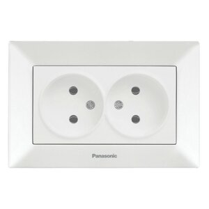 Розетка Рanasonic ARKEDIA двойная 0204-2WH арт. 315-36055