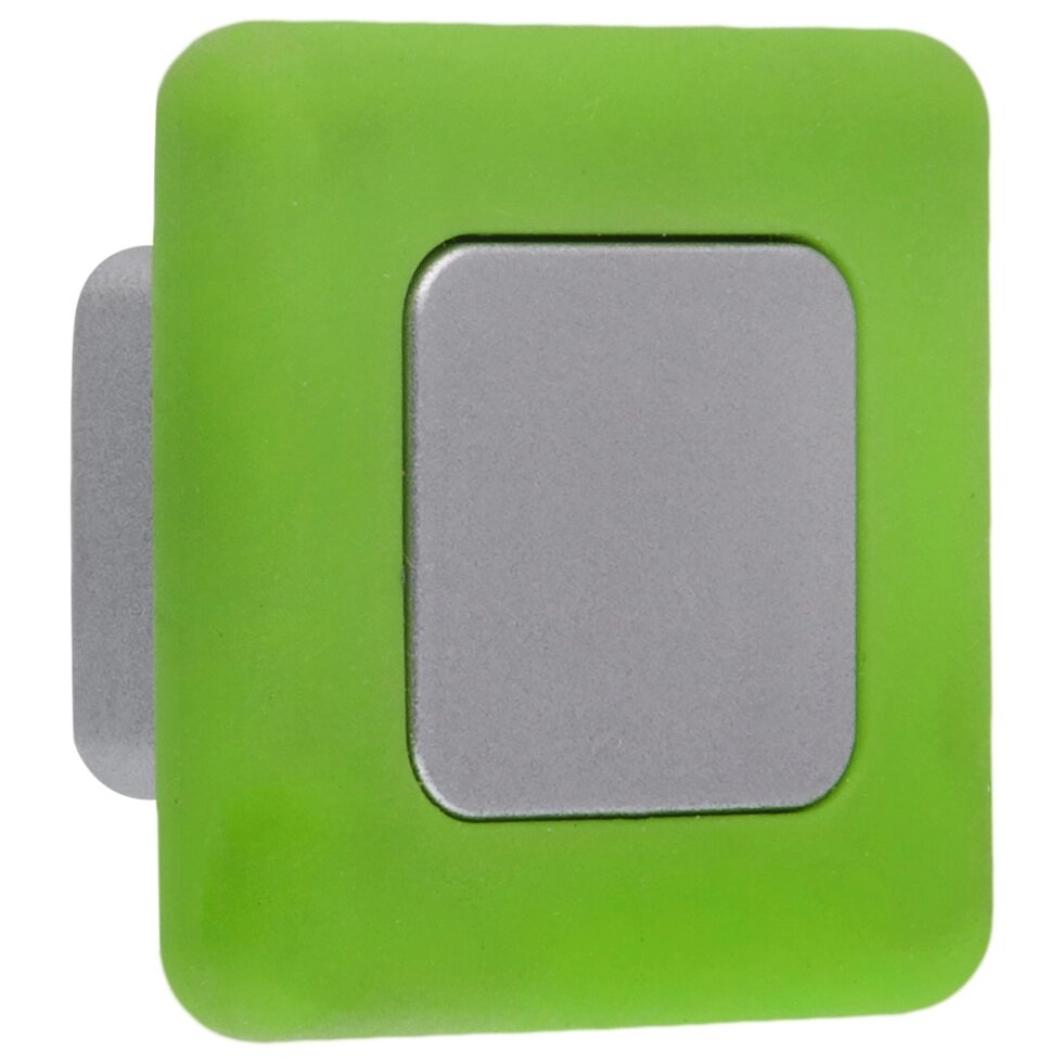 Ручка-кнопка B 050 000 цвет сатин/зеленый от компании ИП Фомичев - фото 1