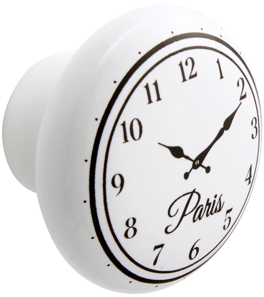 Ручка-кнопка мебельная Inspire Clock 395 мм, цвет белый, 2 шт. от компании ИП Фомичев - фото 1