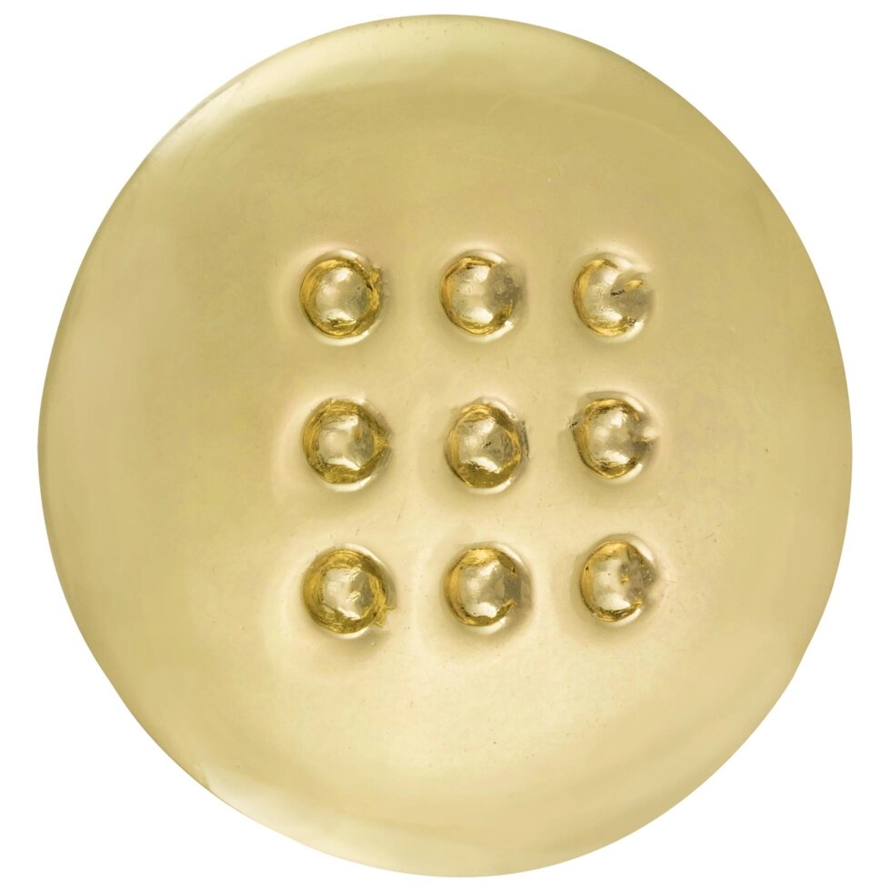 Ручка-кнопка мебельная RC011 цвет глянцевое золото от компании ИП Фомичев - фото 1