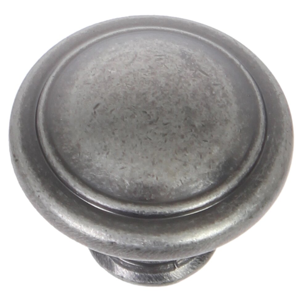 Ручка-кнопка RK-097, ЦАМ, цвет старинный чёрный цинк от компании ИП Фомичев - фото 1