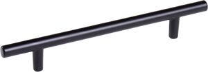 Ручка-рейлинг мебельная 128 мм, цвет чёрный