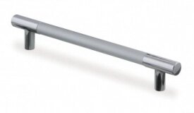 Ручка-рейлинг мебельная Jet С15, 160 мм, цвет серебристый