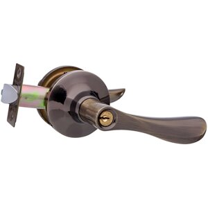 Ручка-защёлка Avers 8091-01-AB, с запиранием на ключ, сталь, цвет бронза