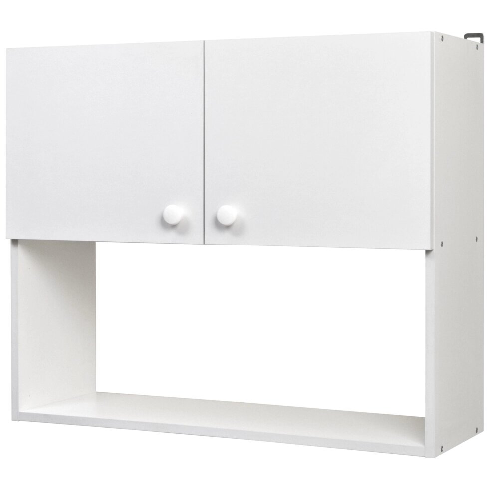 Шкаф навесной Бэлла 80x67.6x29 см, ЛДСП, цвет белый от компании ИП Фомичев - фото 1