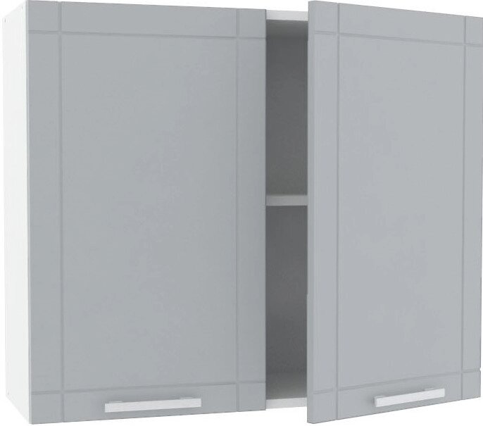 Шкаф навесной «Тортора» 80x67.6х29 см, МДФ, цвет серый от компании ИП Фомичев - фото 1