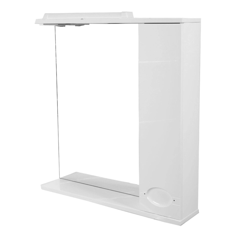 Шкаф зеркальный «Палермо» 71,4 см цвет белый от компании ИП Фомичев - фото 1