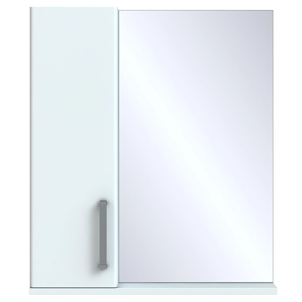Шкаф зеркальный подвесной Eggo 60x70 см цвет белый от компании ИП Фомичев - фото 1